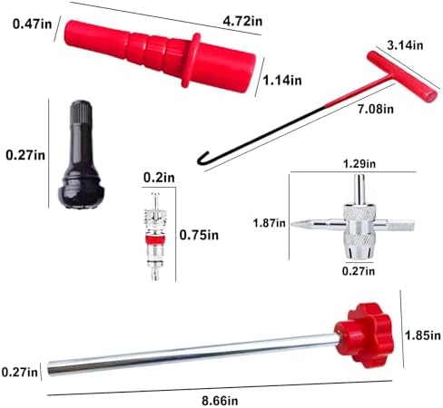 Quick Change Car Tire Valve Tool Kit, Tire Valve Stem Core Remover - Image 2