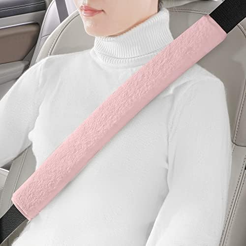 LACDL Extra Long Seatbelt Cover Super Soft Furry by LeadingAComfortableDrivingLife