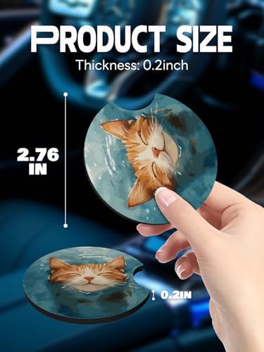 WOCOCN Car Coasters, Cup Holder Coasters - Image 5