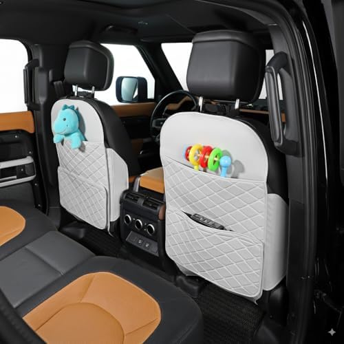 TAIKOO Seat Back Protector, Shields Seat Backs From Kicks and Adds Storage - Image 4
