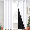 Yakamok Pure White 100% Blackout Curtains 84 Inches Long 52" Wide 2 Panel by Yakamok