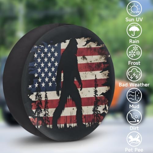 Bigfoot Spare Tire Cover 15in Spare Wheel Covers Tire Storage Cover - Image 3