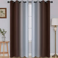 SimpleHome Ombre Brown to Grey White Curtains by SimpleHome