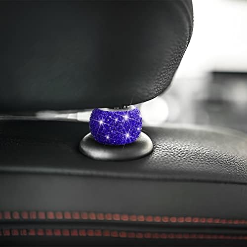 XINLIYA 4 Pack Car Headrest Collars, Bling Car Head Rest Collars Rings Decor - Image 3