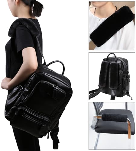 Soft Genuine Sheepskin Wool Auto Seat Belt Cover Seatbelt Shoulder Pad - Image 4
