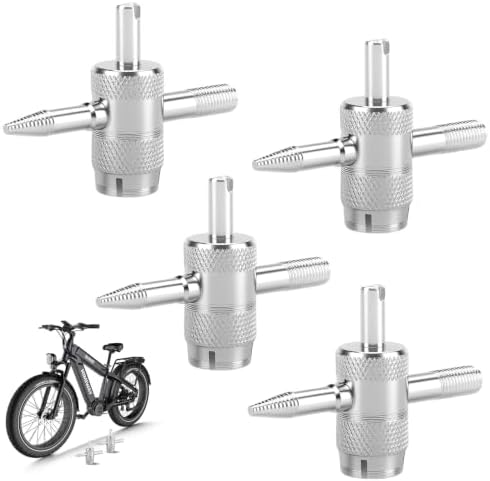 4PCS 4-Way Valve Core Tool, Tire Valve Stem Tool by Unknown