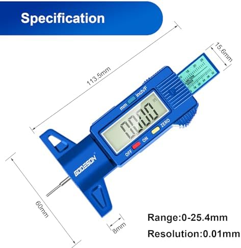GODESON Tire Tread Depth Gauge, Digital Tire Tread Depth Gauge - Image 2