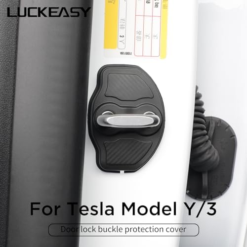 LUCKEASY Door Lock Cover for Tesla Model Y Juniper 2025 2026 - Image 2