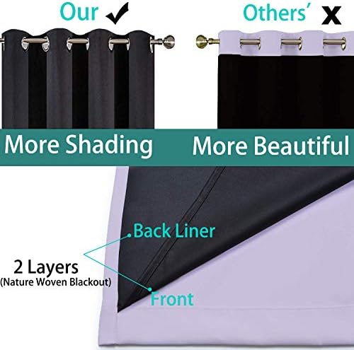 Yakamok Lilac 100% Blackout Curtains 63 Inches Long - Image 5