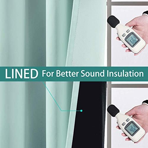 Yakamok Aqua 100% Blackout Curtains 72 Inches Long - Image 4