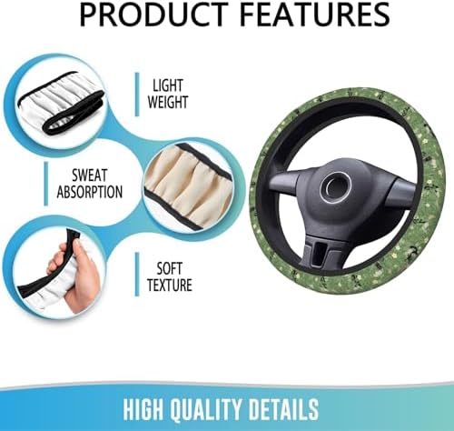 Steering Wheel Cover 15 Inch Breathable Anti Slip - Image 5