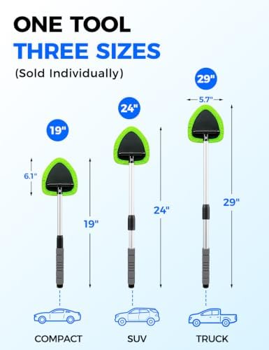 XINDELL 24-inch Windshield Cleaner Tool – Upgrade Large Head Car - Image 3