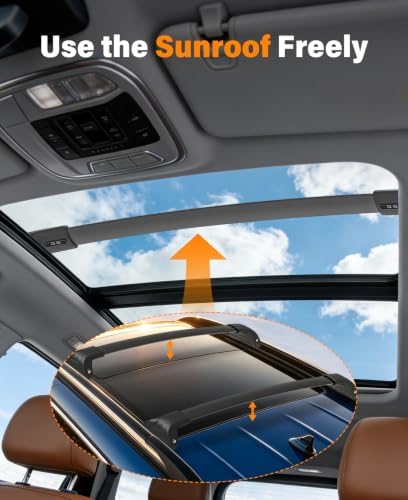 330lbs Lockable Roof Rack Cross Bars Compatible - Image 6