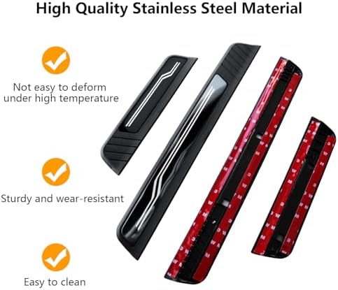 4Pcs Car Door Sill Protector Trim - Image 3
