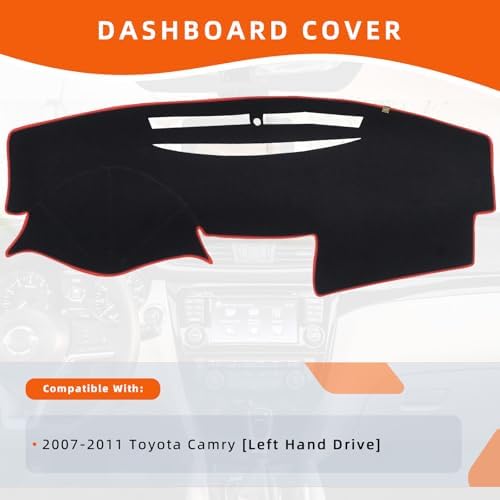 Dashboard Cover Dash Mat Fit for to-yota Camry 2011-2007, Car Dash Board Mat - Image 2