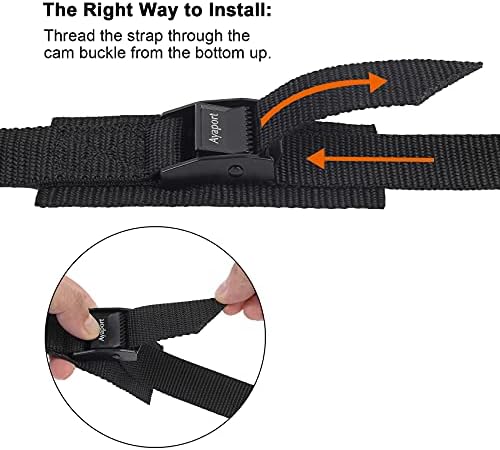 Ayaport Lashing Straps with Buckles Adjustable Cam Buckle Tie Down Cinch Strap - Image 2