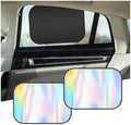 2PCS Static Cling Car Side Window Sun Shade, Radium Reflective Car Window Shades by Unknown