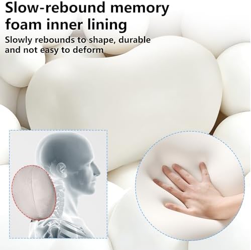 Car Neck Pillow Seat Ergonomic Design Memory Foam, 2 Pack - Image 5