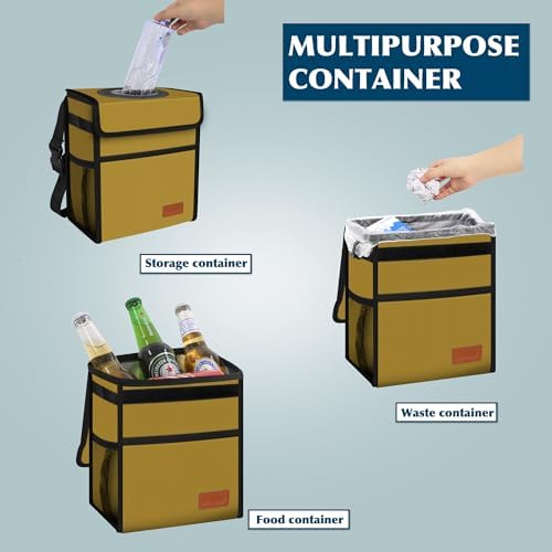 Femuar Car Trash Can with Lid - Image 5