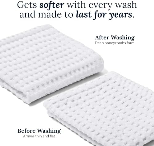 GILDEN TREE Waffle Bath Towels Wash Cloths - Image 5