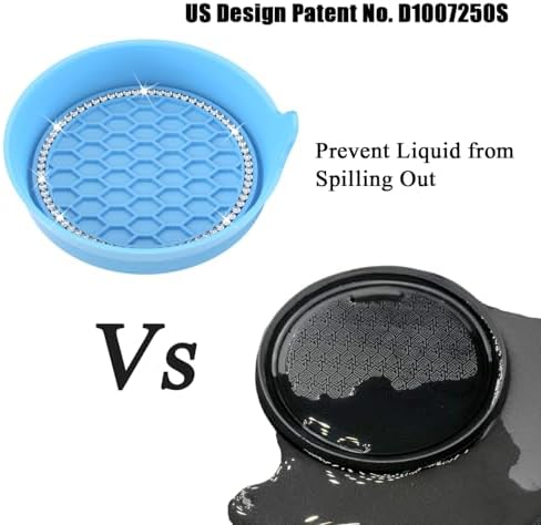 Amooca 4-Pack Car Cup Holder Coaster Bling Crystal Rhinestone Car Interior - Image 5