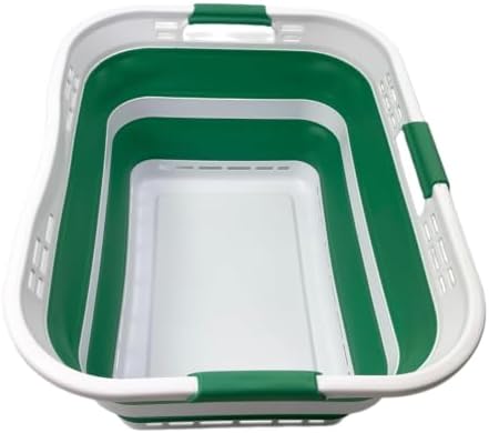SAMMART 42L Collapsible Plastic Storage Basket by SAMMART