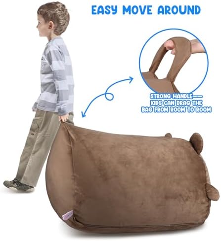Children's Bean Bag Cover for Soft Toys 24 x 24 x 19.7 in - Image 3