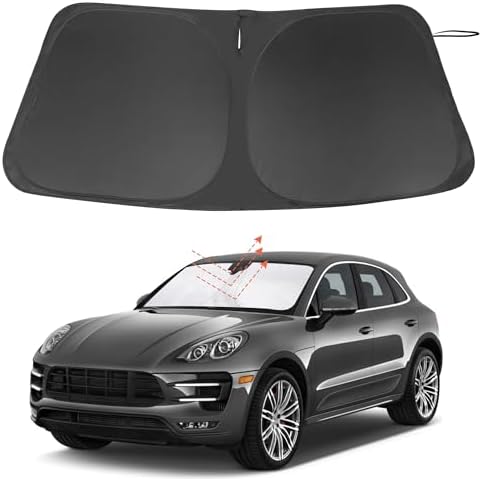 Windshield Sun Shade for 2014-2026 Porsche Macan Accessories by LHFLIVE