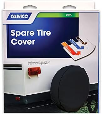 Camco 45252 Black 34 inches Vinyl Spare Tire Cover - Image 2