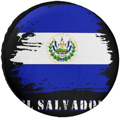 Generic Vintage El Salvador Flag Tire Covers, Dust-Proof Weatherproof Wheel by Unknown