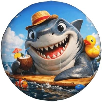 Shark Spare Tire Cover Weatherproof Wheel Protectors Universal Wheel Covers - Image 2