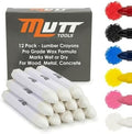 Mutt Tools White Lumber Crayons 12 Pack by AmericanMuttTools