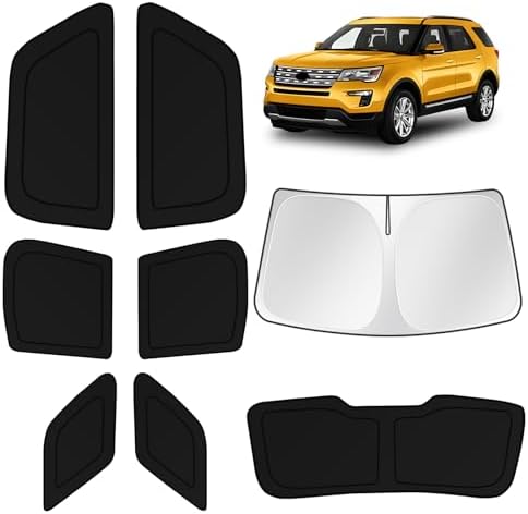KUST Car Window Shades for Ford Explorer 2011-2019 Windshield Sun Shade Side by KUST