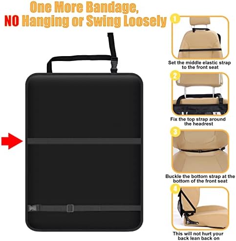 Meolsaek Kick Mats Back Seat Protector, Waterproof Oxford Seat Back Protector - Image 2