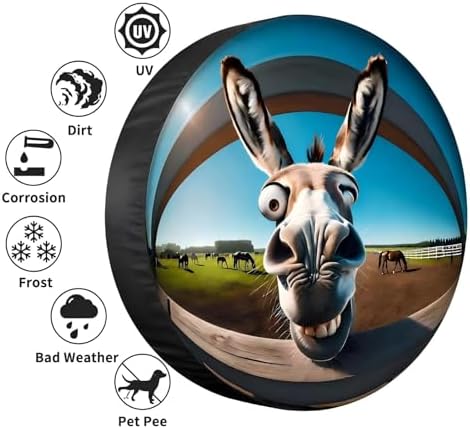 Spare tire Covers 17 inch for Trailers RV Spare tire Cover Wheel Sun Protectors - Image 2