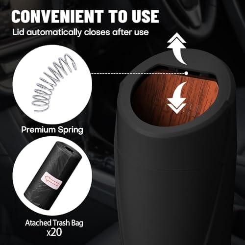 Car Trash Can Bin with Lid - Image 7