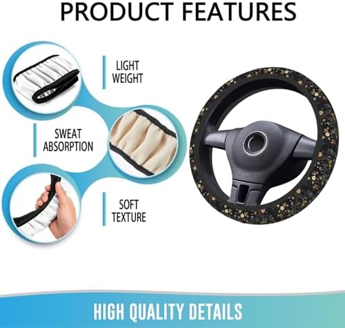 Elastic Steering Wheel Cover, 15 Inch Absorbing Sweat - Image 5
