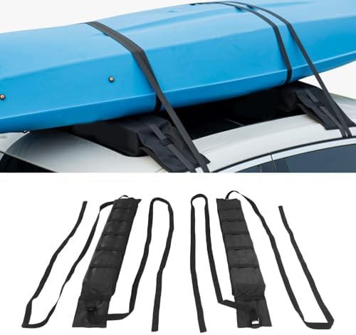 Fydun Universal Soft Roof Rack Pads Kayak Surfboard Anti Slip Car Roof Rack - Image 2