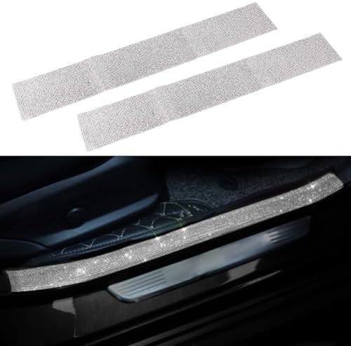 2PCS Car Door Edge Entry Guard, Bling Rhinestone Car Anti-Collision Adhesive by KITUREK