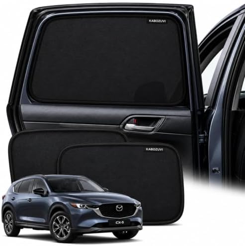 Car Window Shades for 2017-2025 Mazda CX-5 Rear Side Window Mesh Sun Shade by Unknown