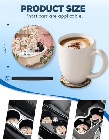 WOCOCN Car Coasters for Cup Holders - Image 6