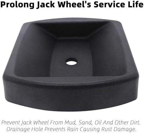 Dual Trailer Wheel Dock Swirl Jack Caster 6" Wheel Chock Stopper - Image 4