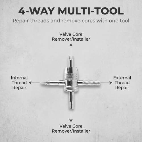 5 PCS Valve Core Removal Tool Kit, Heavy-Duty Schrader Valve Stem Puller - Image 6