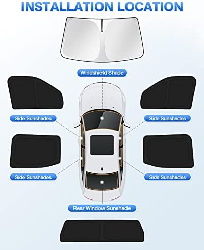 Canvcle Windshield Sun Shade for 2022-2025 2026 Toyota Tundra Sunshade Side - Image 6