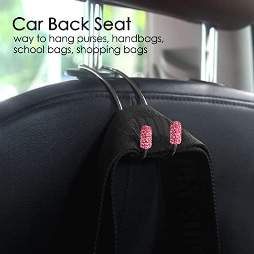 Guoord Pink Car Accessories for Women, Durable Backseat Holder, Heart-Shaped - Image 2