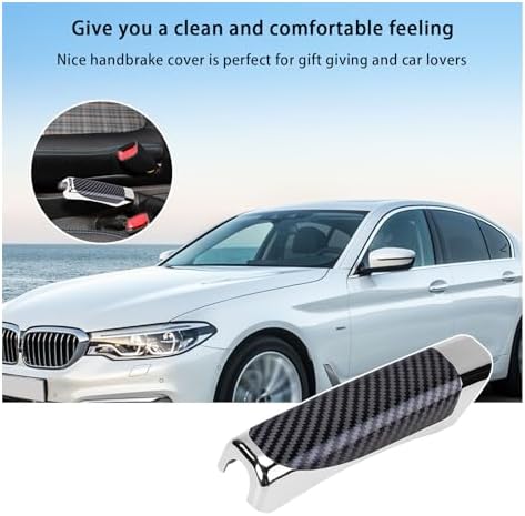Augeny Car Handbrake Cover, ABS Parking Handbrake Decorative Cap - Image 6