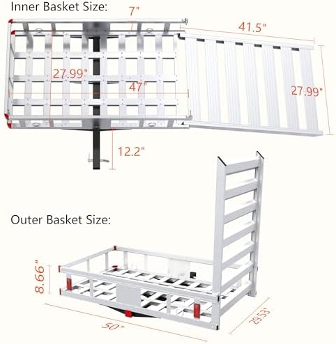 Aluminum Hitch Cargo Carrier - Image 6