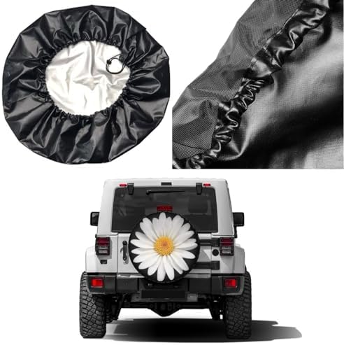 Delerain Daisy Spare Tire Cover Wheel Protectors Sun Protector Waterproof - Image 5