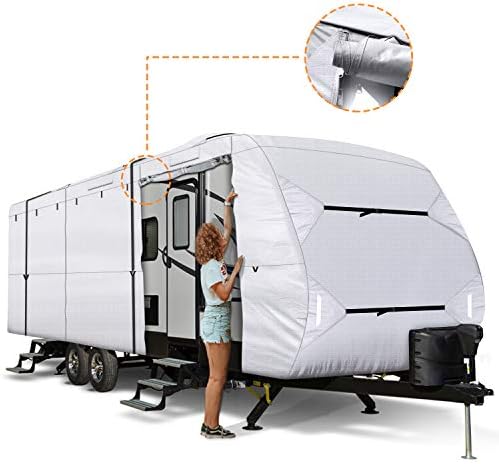 Leader Accessories Upgrade 210D 27'-30' L Travel Trailer RV Cover Ripstop - Image 4