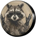 Delerain Funny Raccoon Spare Tire Cover Wheel Protectors Sun Protector by Delerain